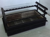 Мангал для кирпичного барбекю шамотный с рамкой для шампуров - миниатюрное изображение
